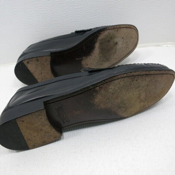 Brass Boot Strap Leather Casual Comfort Dress Penny Moccasins Shoes Men\'s 11.5 M